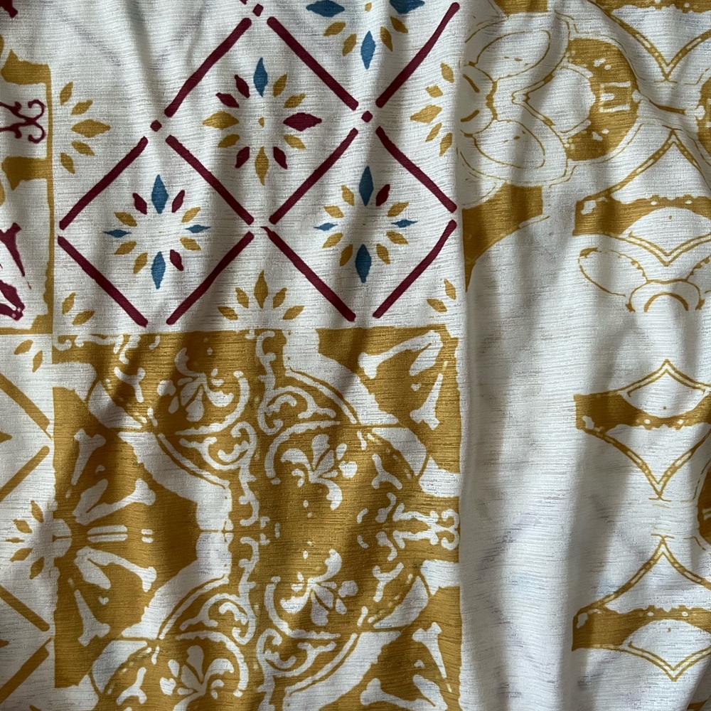 🌼 Prana Boho Tile-Print Tank Top | Side Cinch Details | Small - Picture 4 of 9